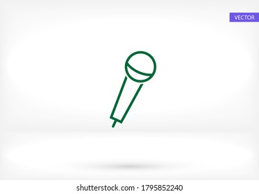 Microphone icon. Vector  Eps 10 Design Flat illustration best sound recording