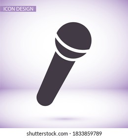 Microphone icon. Vector  Eps 10 Design Flat illustration best sound recording