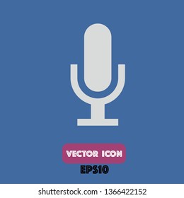 microphone icon, microphone vector. eps10