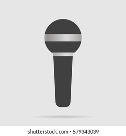 Microphone icon vector vector eps10. Voice recorder, Interview, karaoke. 