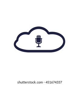 Microphone Icon, vector, icon flat
