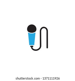 Microphone Icon Vector Flat Design