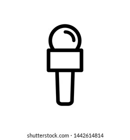 microphone icon vector flat design