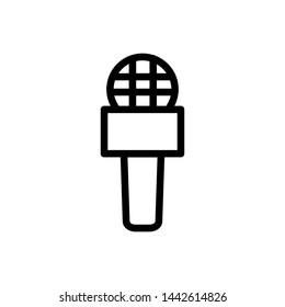 microphone icon vector flat design