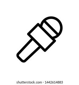 microphone icon vector flat design