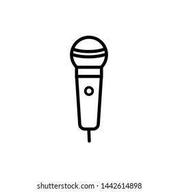 microphone icon vector flat design