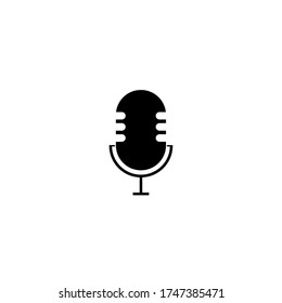Microphone Icon vector flat design