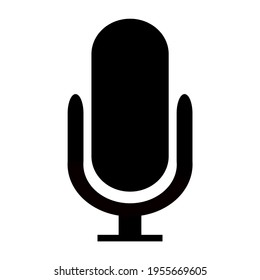 Microphone Icon vector flat design