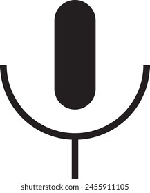 Microphone Icon vector flat design