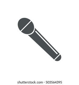 Microphone Icon Vector flat design style