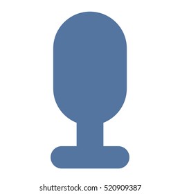 Microphone Icon Vector flat design style