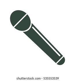 Microphone Icon Vector flat design style