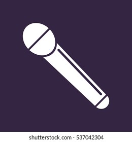 Microphone Icon Vector flat design style