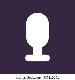 Microphone Icon Vector flat design style