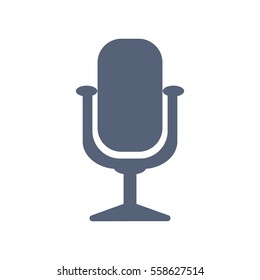 Microphone Icon Vector flat design style