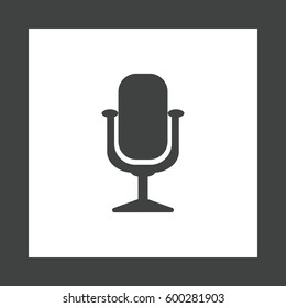 Microphone Icon Vector flat design style