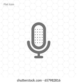Microphone Icon vector flat design