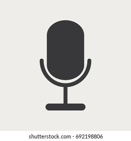 Microphone Icon vector flat design