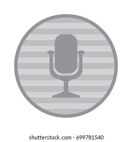 Microphone Icon Vector flat design style