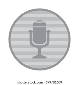 Microphone Icon Vector flat design style