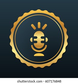 Microphone Icon. Vector Flat Isolated Symbol Graphic Premium Design