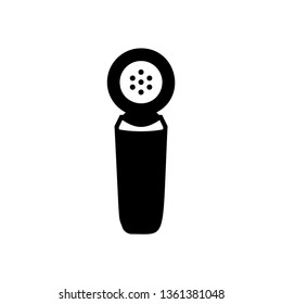 Microphone icon vector - Glyph sign