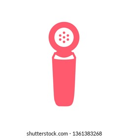 Microphone icon vector - Glyph sign