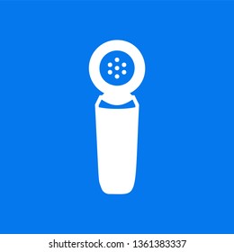 Microphone icon vector - Glyph sign