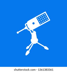 Microphone icon vector - Glyph sign