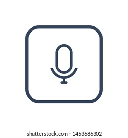 microphone icon vector. microphone vector graphic illustration