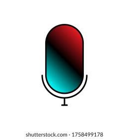 Microphone icon vector icon.Microphone symbol design.