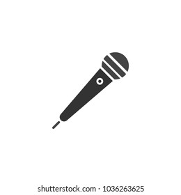 Microphone icon. Vector illustration.