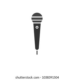 Microphone icon. Vector illustration.