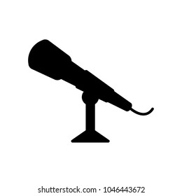 microphone icon, vector illustration