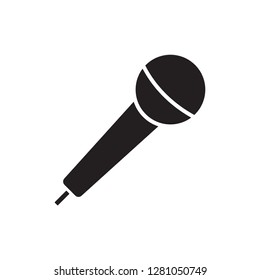 Microphone icon vector illustration.