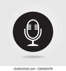 Microphone Icon vector illustration.