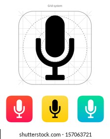 Microphone icon. Vector illustration.