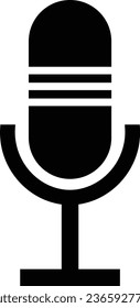 Microphone icon vector and illustration