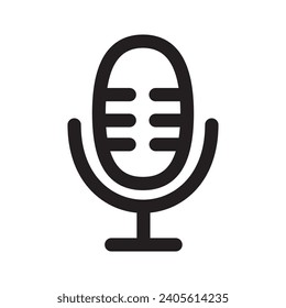 icono de micrófono. ilustración de vector de micrófono