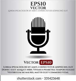 Microphone icon vector illustration