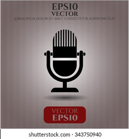 Microphone icon vector illustration