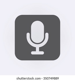 Microphone Icon . Vector illustration