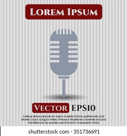 Microphone icon vector illustration