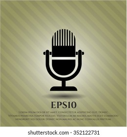 Microphone icon vector illustration