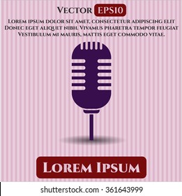 Microphone icon vector illustration