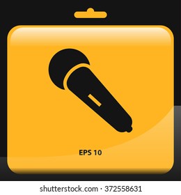 microphone icon. vector illustration