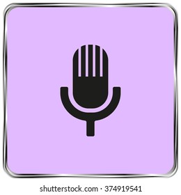 Microphone Icon, vector illustration