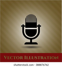 Ilustración vectorial de iconos de micrófono