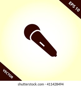 microphone icon. microphone vector illustration
