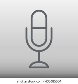 Microphone Icon Vector Illustration
